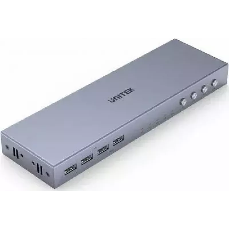 Unitek V306A 4K HDMI 2.0 KVM-switch, 4 ingangen, 1 uitgang, USB