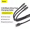 3-in-1 USB-kabel Baseus Tungsten Gold CAMLTWJ-01