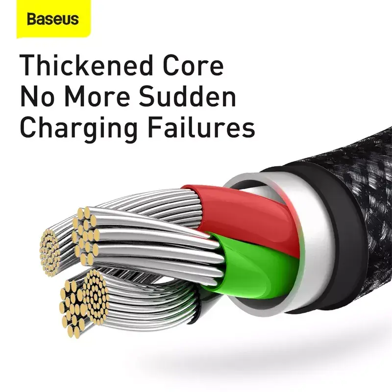 3-in-1 USB-kabel Baseus Tungsten Gold CAMLTWJ-01