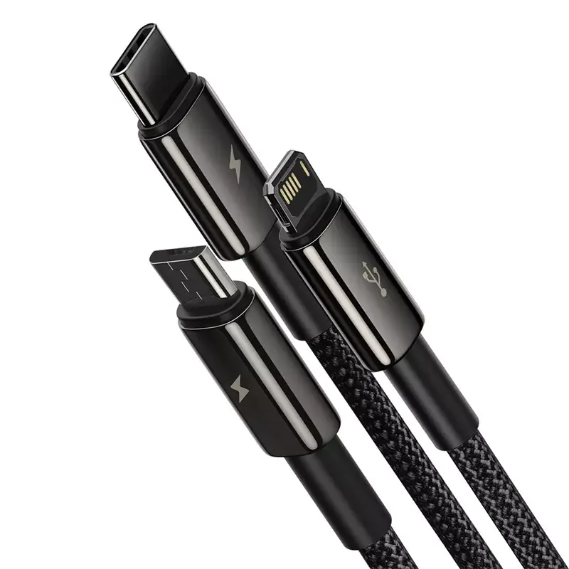3-in-1 USB-kabel Baseus Tungsten Gold CAMLTWJ-01