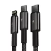 3-in-1 USB-kabel Baseus Tungsten Gold CAMLTWJ-01