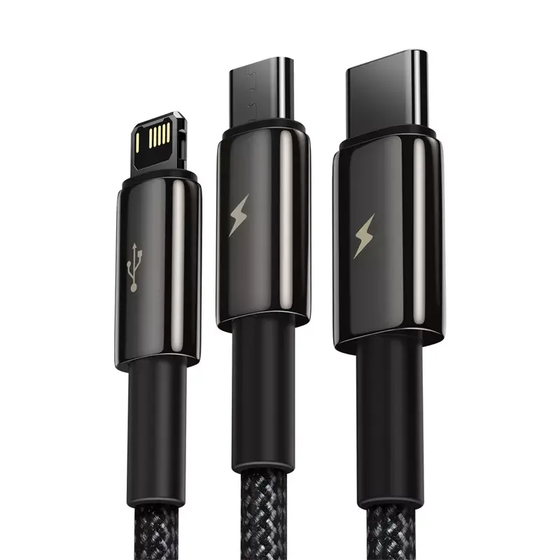 3-in-1 USB-kabel Baseus Tungsten Gold CAMLTWJ-01