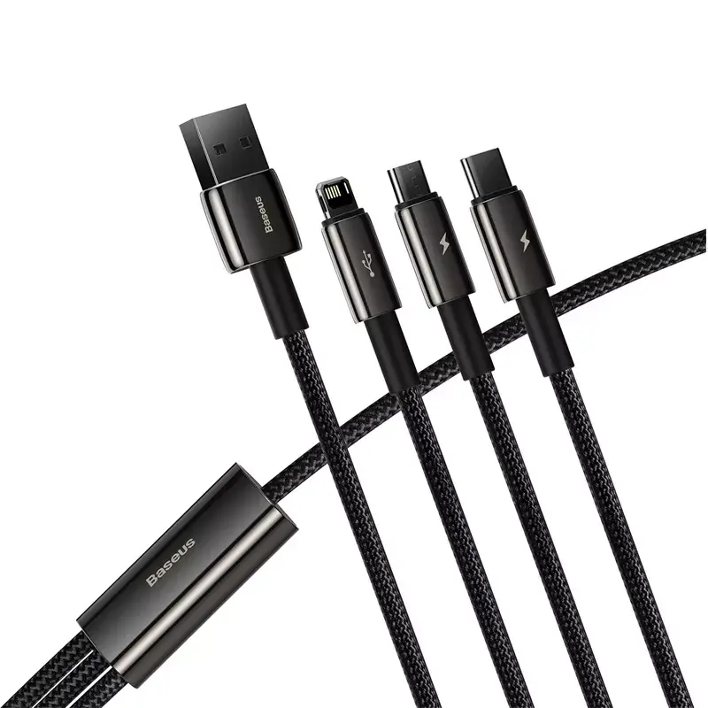 3-in-1 USB-kabel Baseus Tungsten Gold CAMLTWJ-01