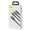 3-in-1 USB-kabel Baseus Tungsten Gold CAMLTWJ-01