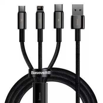 3-in-1 USB-kabel Baseus Tungsten Gold CAMLTWJ-01