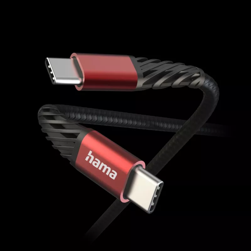 Hama Extreme USB-kabel USB 2.0 1,5 m USB-C zwart, rood