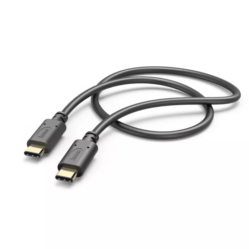 Hama oplaadkabel, USB-C - USB-C, 1 m, zwart