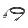 Hama 00201597 USB-kabel USB 2.0 3 m USB C USB A zwart