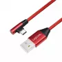 USB-kabel LogiLink CU0146 USB 2.0 1 m USB A USB C rood