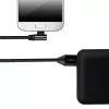 LogiLink CU0142 USB 2.0-kabel, USB-A naar Micro-USB B (haaks 90°), gevlochten, 1 m, zwart