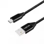 USB-kabel LogiLink CU0143 USB 2.0 0,3 m USB A Micro-USB B zwart