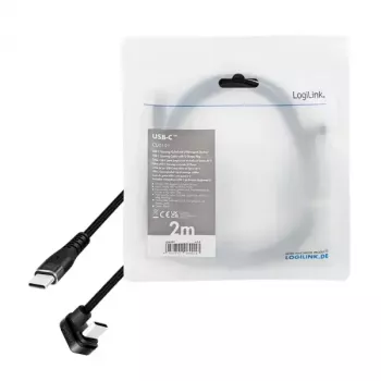 LogiLink CU0191 USB-kabel USB 2.0 2 m USB C zwart