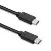 Qoltec 52352 USB-C-naar-USB-C-kabel, USB 3.1, 5 Gbit/s, 2,5 m, zwart