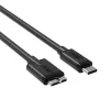 Unitek Y-C475BK USB-C-naar-Micro-USB B-kabel, USB 3.0, 1 m, zwart