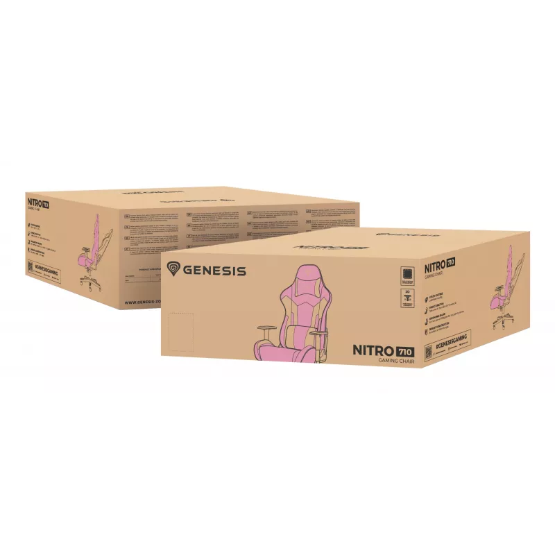 PC-gamingstoel GENESIS Nitro 710 Air filled seat wit 150 kg