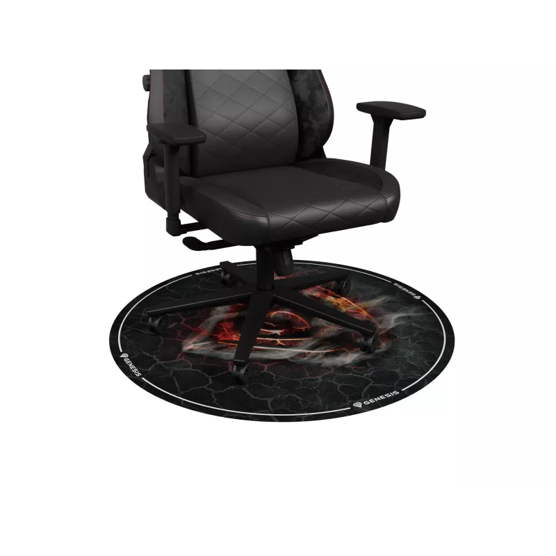 Stoelmat GENESIS Tellur 400 Round Lava multicolor stof rubber