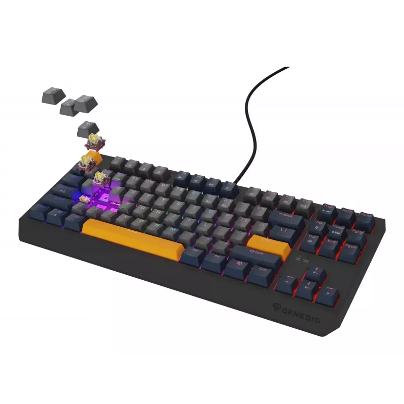 GENESIS Thor 230 TKL toetsenbord gaming USB QWERTY Engels blauw