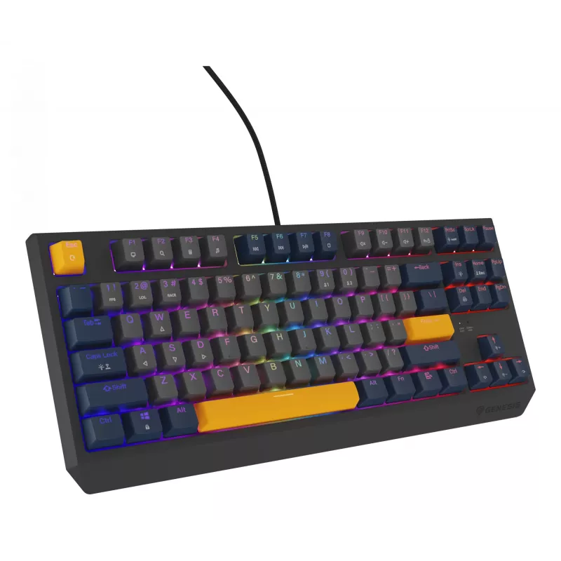 GENESIS Thor 230 TKL toetsenbord gaming USB QWERTY Engels blauw