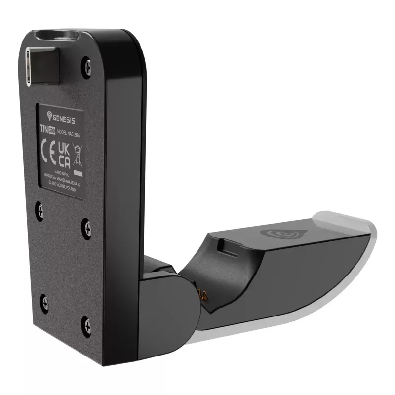 Laadsysteem GENESIS Tin 300 bekabeld zwart wit voor PlayStation 5