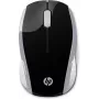HP draadloze muis 200 (Pike Silver), dubbelhandig, optisch, RF draadloos, 1000 DPI, zilver