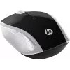 HP draadloze muis 200 (Pike Silver), dubbelhandig, optisch, RF draadloos, 1000 DPI, zilver