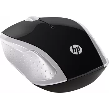 HP draadloze muis 200 (Pike Silver), dubbelhandig, optisch, RF draadloos, 1000 DPI, zilver