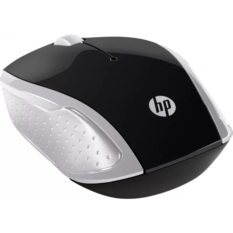 HP draadloze muis 200 (Pike Silver), dubbelhandig, optisch, RF draadloos, 1000 DPI, zilver