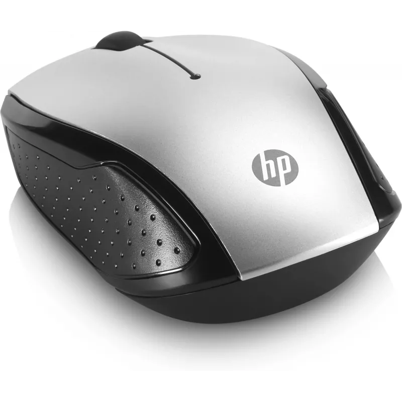 HP draadloze muis 200 (Pike Silver), dubbelhandig, optisch, RF draadloos, 1000 DPI, zilver