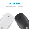 HP 410 slanke zilveren Bluetooth-muis, dubbelhandig, Bluetooth, 2000 dpi, zilver