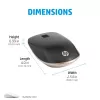 HP 410 slanke zilveren Bluetooth-muis, dubbelhandig, Bluetooth, 2000 dpi, zilver