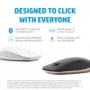 HP 410 slanke zilveren Bluetooth-muis, dubbelhandig, Bluetooth, 2000 dpi, zilver