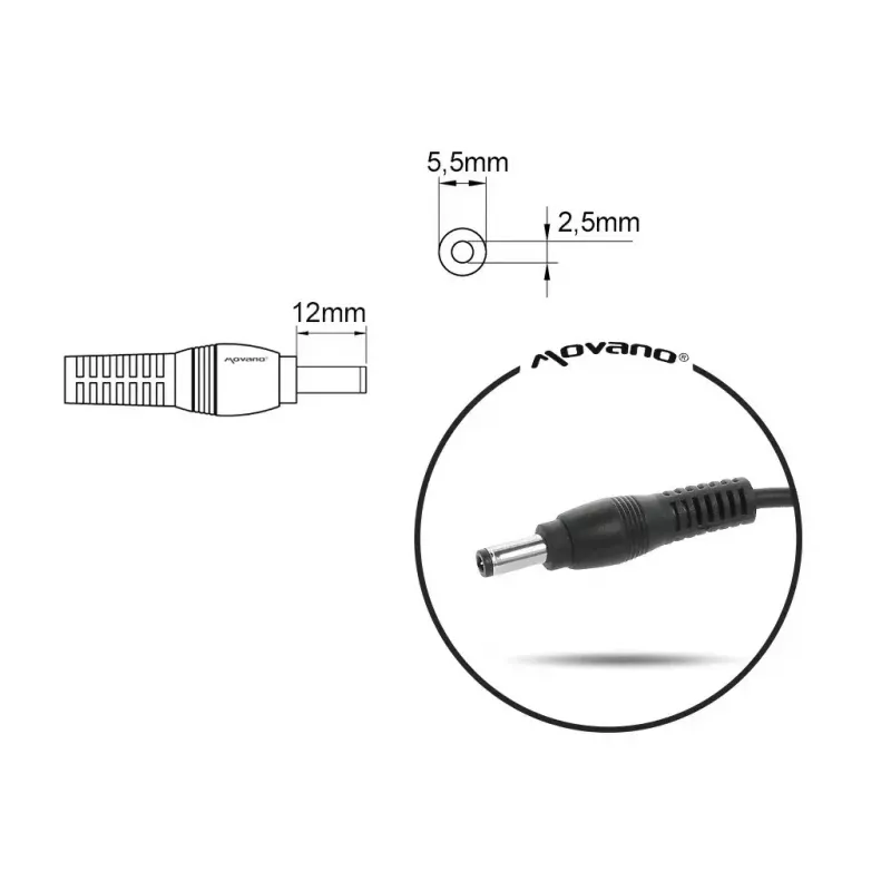 MITSU voeding 19 V 3,42 A model ZM/LIT19342 voor compatibele laptops