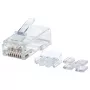 Intellinet RJ45 modulaire stekker Pro Line, Cat6A, UTP, 3-tands, voor massieve draad, 50 µ vergulde contacten, 80-pack