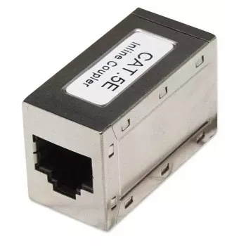 Intellinet inline-koppeling, Cat5e, FTP, modulair, 8P8C-bus naar 8P8C-bus, zilver