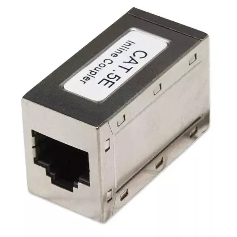 Intellinet inline-koppeling, Cat5e, FTP, modulair, 8P8C-bus naar 8P8C-bus, zilver