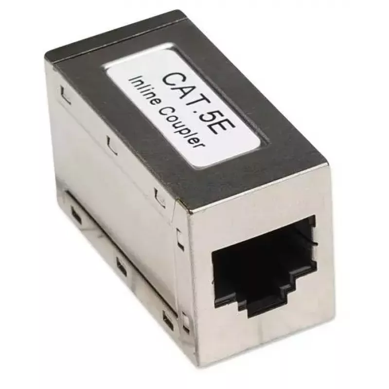 Intellinet inline-koppeling, Cat5e, FTP, modulair, 8P8C-bus naar 8P8C-bus, zilver