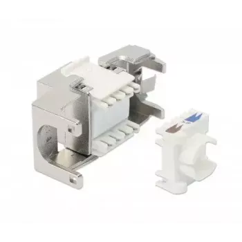 Intellinet Cat8.1 40G afgeschermde gereedschapsloze keystone-jack RJ-45 zilver