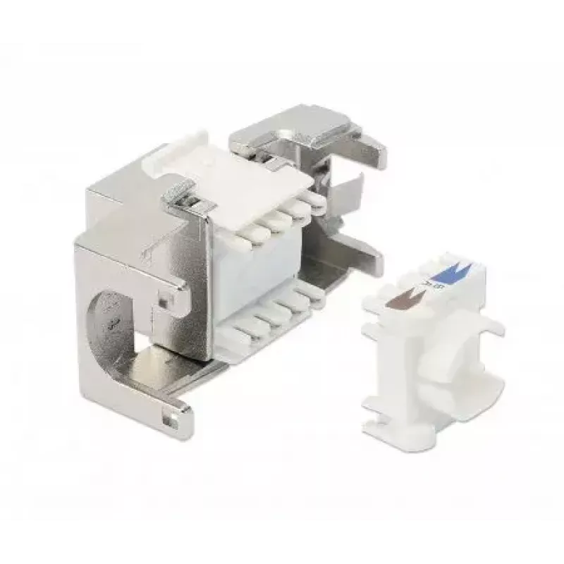 Intellinet Cat8.1 40G afgeschermde gereedschapsloze keystone-jack RJ-45 zilver
