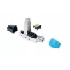 Intellinet Cat8.1 40G afgeschermde gereedschapsloze RJ45 modulaire stekker blauw stekker