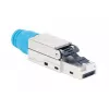 Intellinet Cat8.1 40G afgeschermde gereedschapsloze RJ45 modulaire stekker blauw stekker