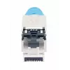 Intellinet Cat8.1 40G afgeschermde gereedschapsloze RJ45 modulaire stekker blauw stekker