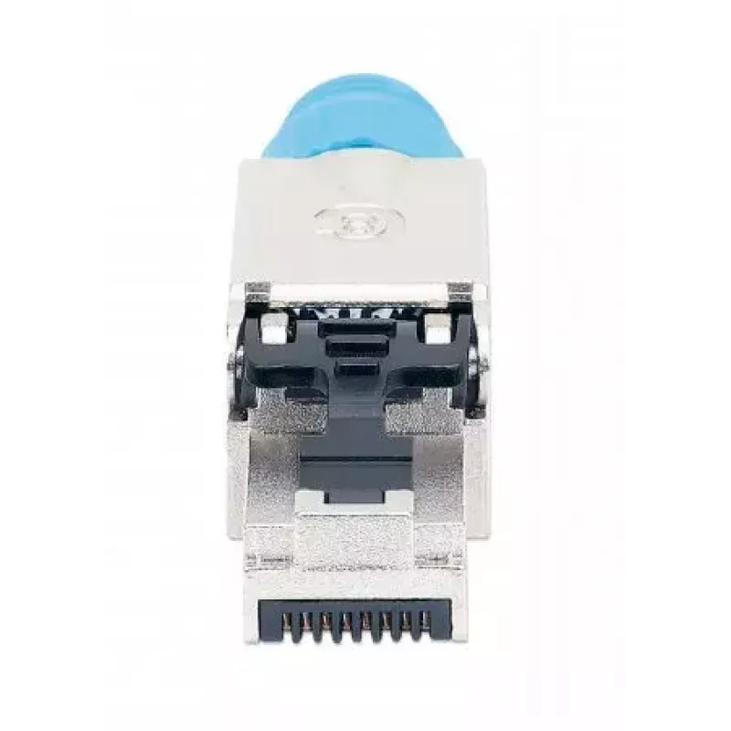Intellinet Cat8.1 40G afgeschermde gereedschapsloze RJ45 modulaire stekker blauw stekker