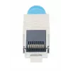 Intellinet Cat8.1 40G afgeschermde gereedschapsloze RJ45 modulaire stekker blauw stekker