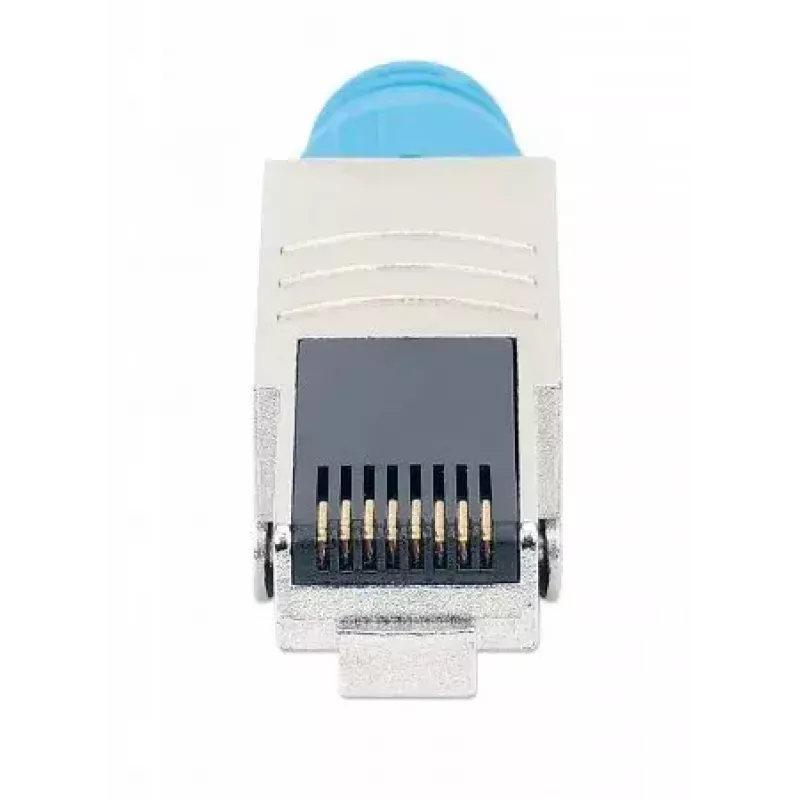 Intellinet Cat8.1 40G afgeschermde gereedschapsloze RJ45 modulaire stekker blauw stekker