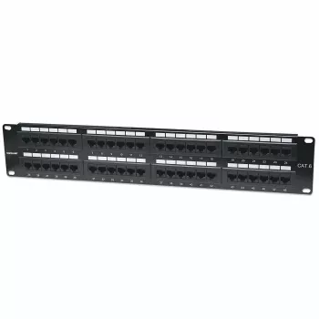 Intellinet patchpanel, Cat6, UTP, 48-poorts, 2U, zwart