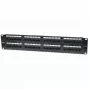 Intellinet patchpanel, Cat6, UTP, 48-poorts, 2U, zwart