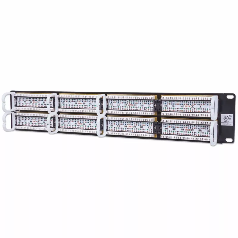 Intellinet patchpanel, Cat6, UTP, 48-poorts, 2U, zwart