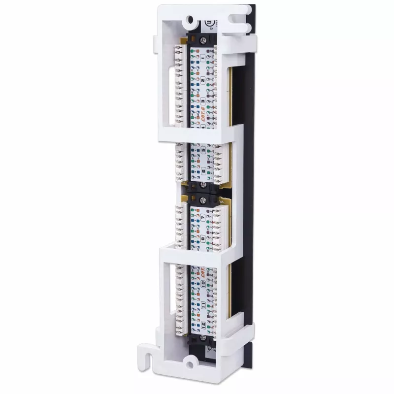 Intellinet patchpanel, Cat6, wandmontage, UTP, 12 poorten, zwart