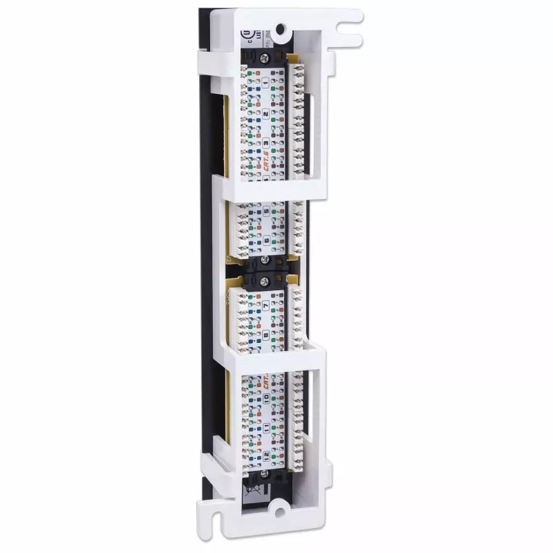 Intellinet patchpanel, Cat6, wandmontage, UTP, 12 poorten, zwart