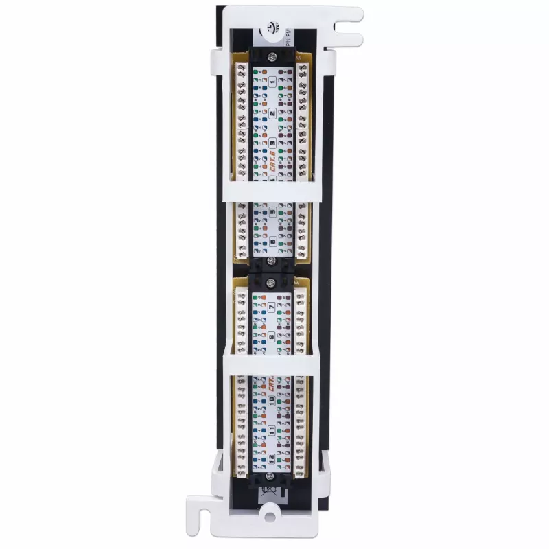 Intellinet patchpanel, Cat6, wandmontage, UTP, 12 poorten, zwart